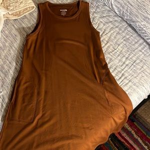 Wool& Sierra Tank Dress in Cinnamon